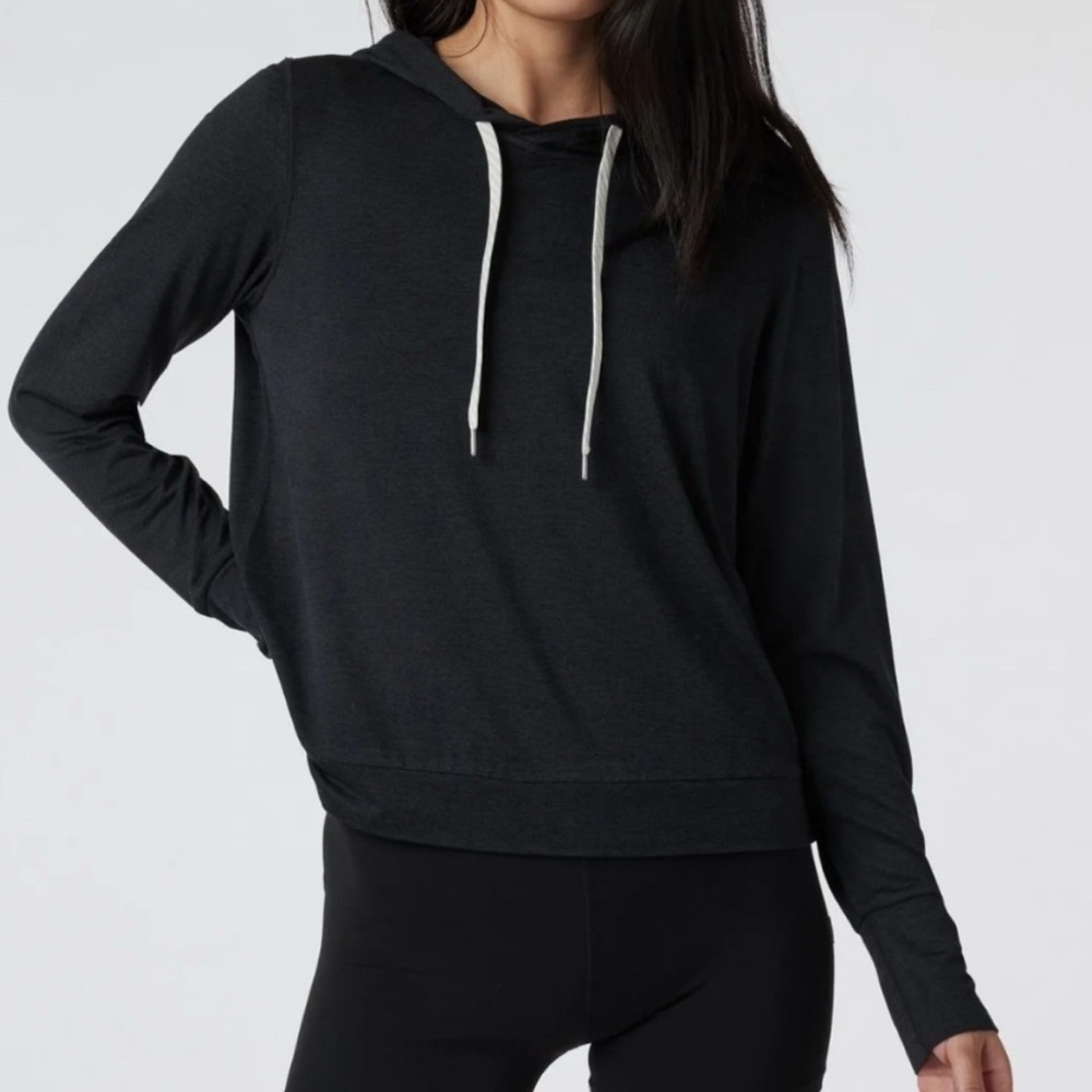 Vuori Black Relaxed Long Sleeve Hoodie